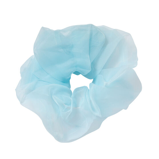 Pale blue organza large ballet scrunchie